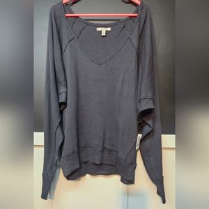 Free people NWT waffle knit oversized medium